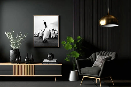 Limited Edition Fine Art Photography Print of Magnificent King Penguins at South Georgia and the South Sandwich Islands. Large Format Museum Quality Print in House by Artem Shestakov. - Shestakov Fine Art